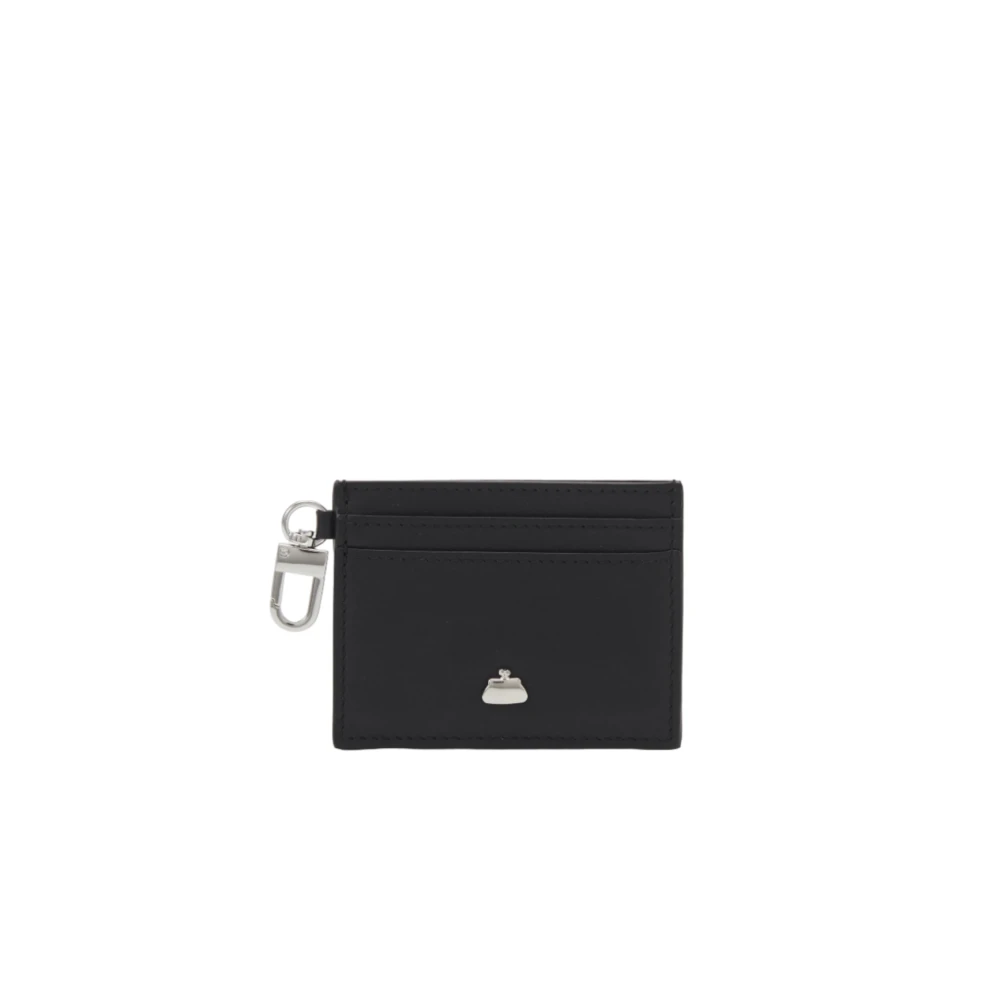 Max Mara Weekend Zwarte leren kaarthouder Pasticcino tas Black Dames
