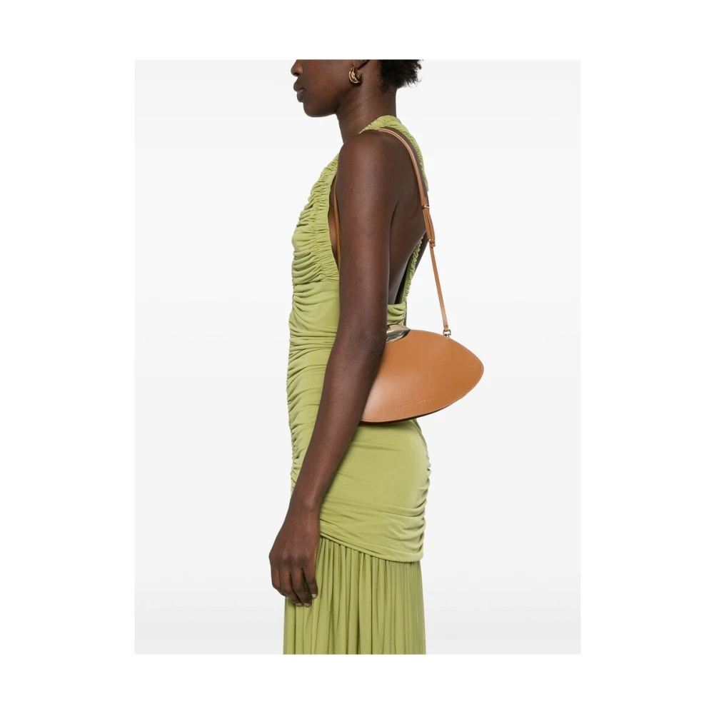 Benedetta Bruzziches Stijlvol okerbruine magnetische sluiting tas Brown Dames