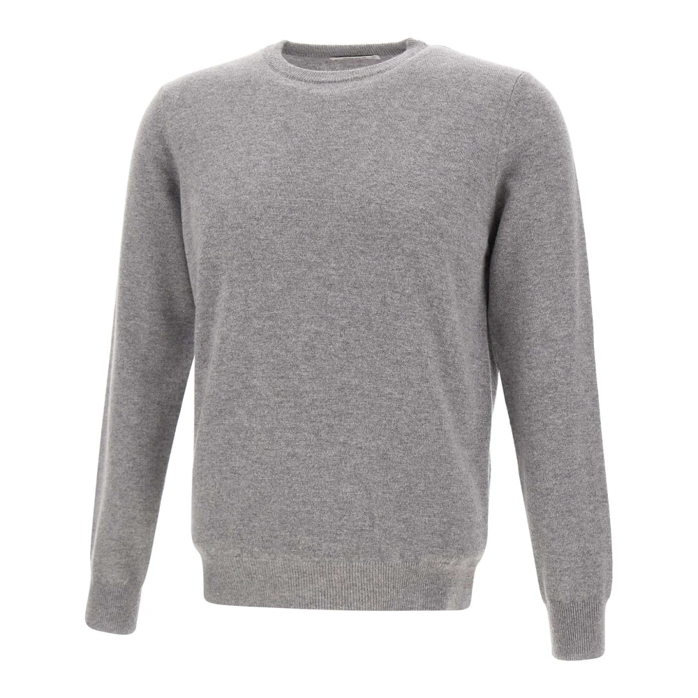 Kangra Men's Gray Round-Neck Knitwear, Xl, Crew Neck Jumper