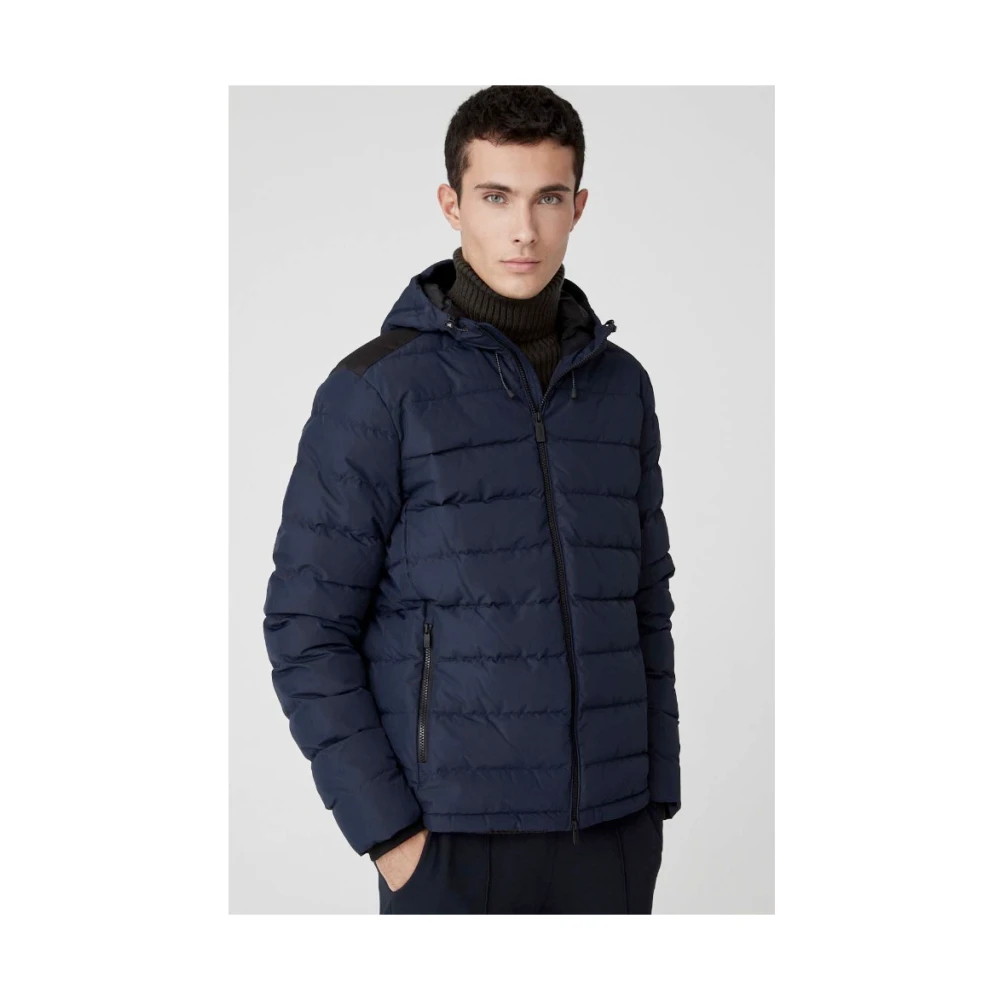 Ciesse Piumini Blauwe Winter Hooded Pufferjas Blue Heren