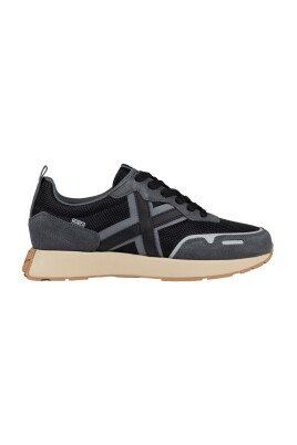 black-sporty-textile-sneakers