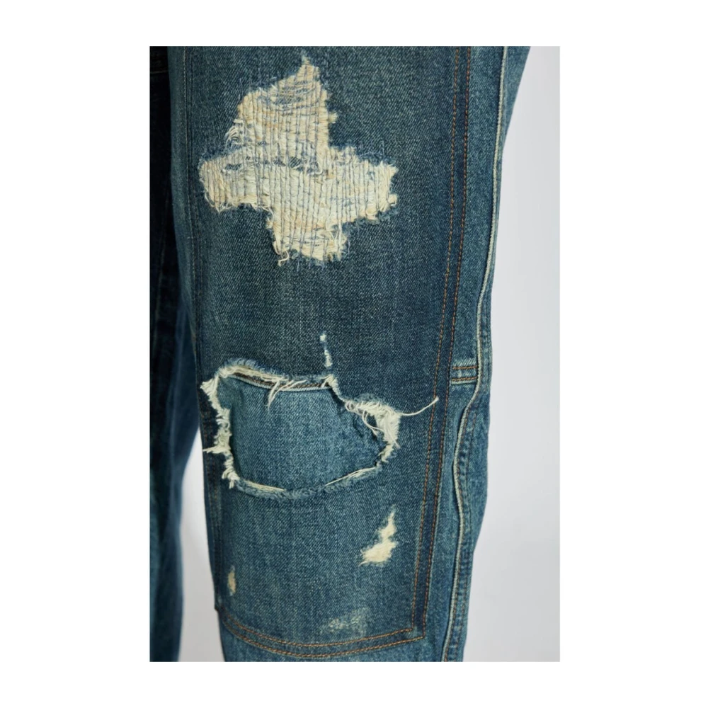 Ganni Wijde Pijp Jeans Blauw Aw24 Blue Dames