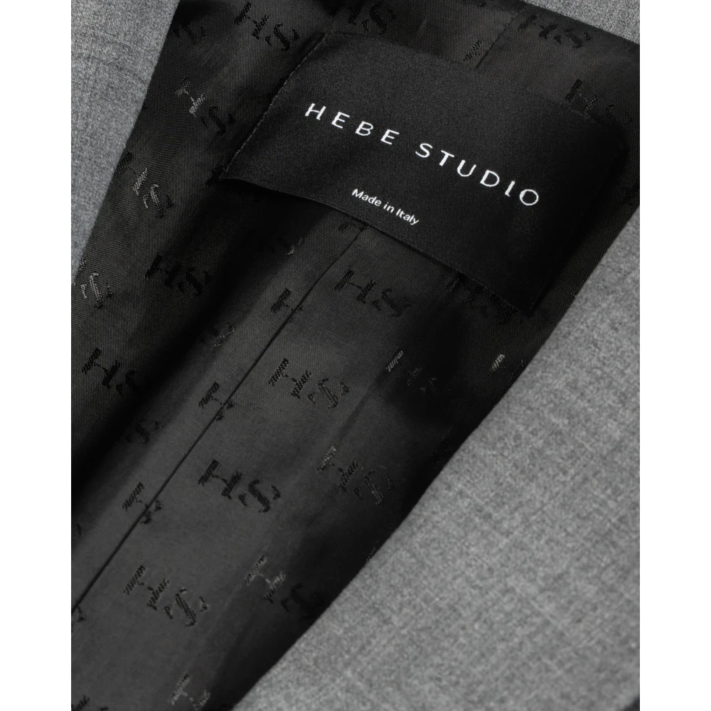 Hebe Studio Androgyn Grey Cady Blazer Gray Dames