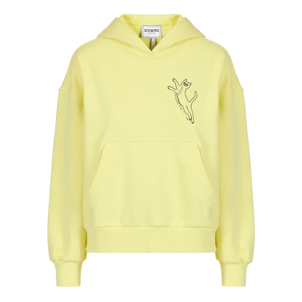 Iceberg Damen Gelb Sweatshirts & Hoodies, Mgröße: