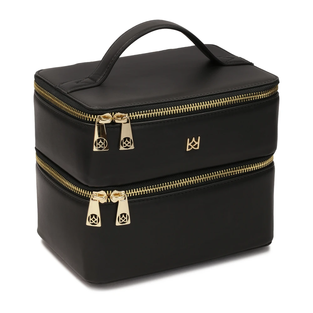 Kazar Twee compartimenten cosmetische tas in de vorm van een koffer Black Dames