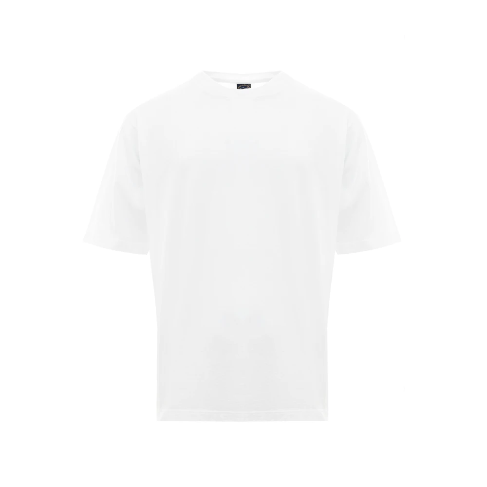 PAUL & SHARK Wit Katoenen T-Shirt White Heren