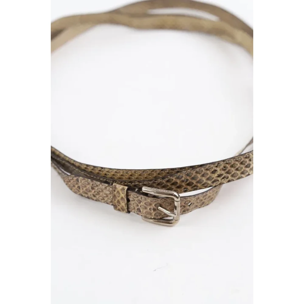 Dolce & Gabbana Pre-owned Leather belts Gray Dames