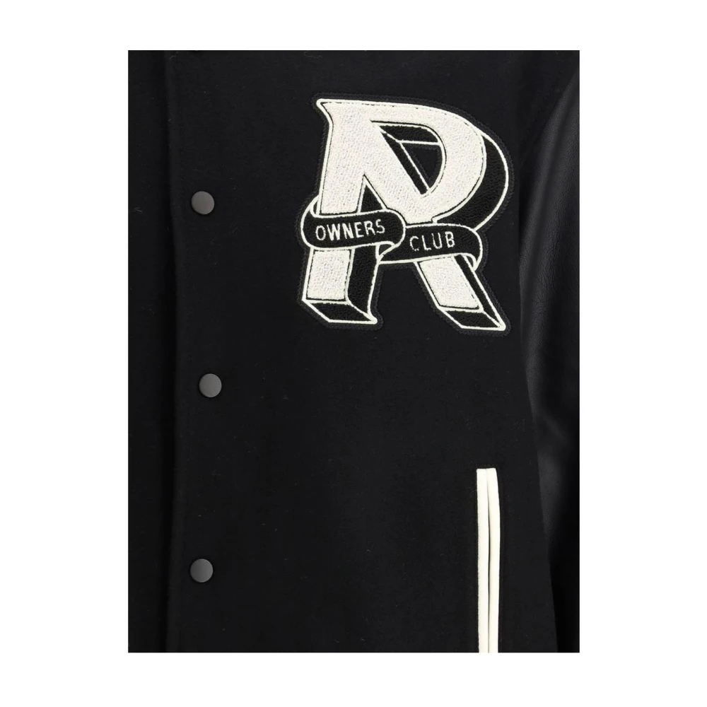 Represent Varsity Club Jacket met Drukknoopsluiting Black Heren