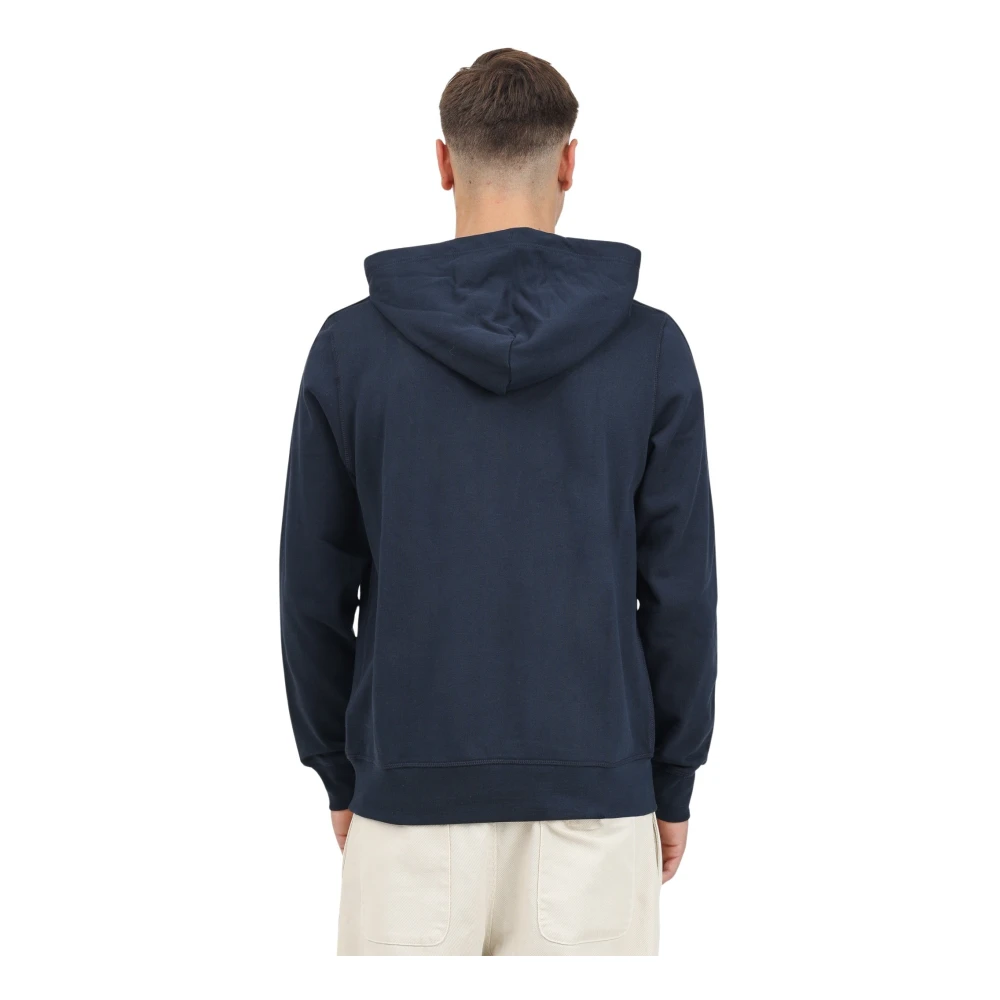 Tommy Hilfiger Gestreepte hoodie trui Blue Heren