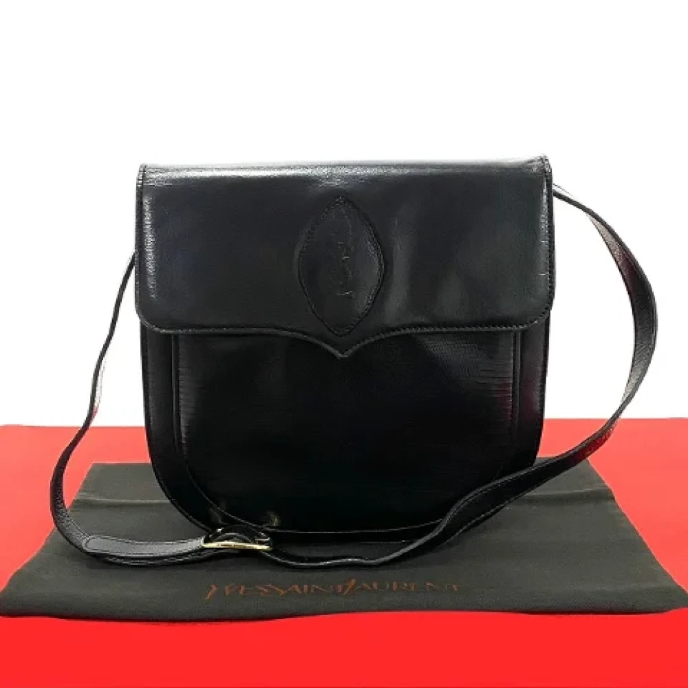 Yves Saint Laurent Vintage Pre-owned Leather crossbody-bags Black Dames