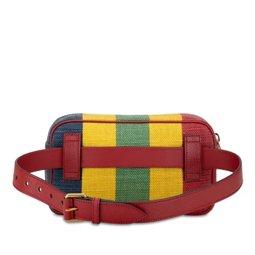 Gucci Vintage Pre-owned Canvas gucci-bags Red Dames