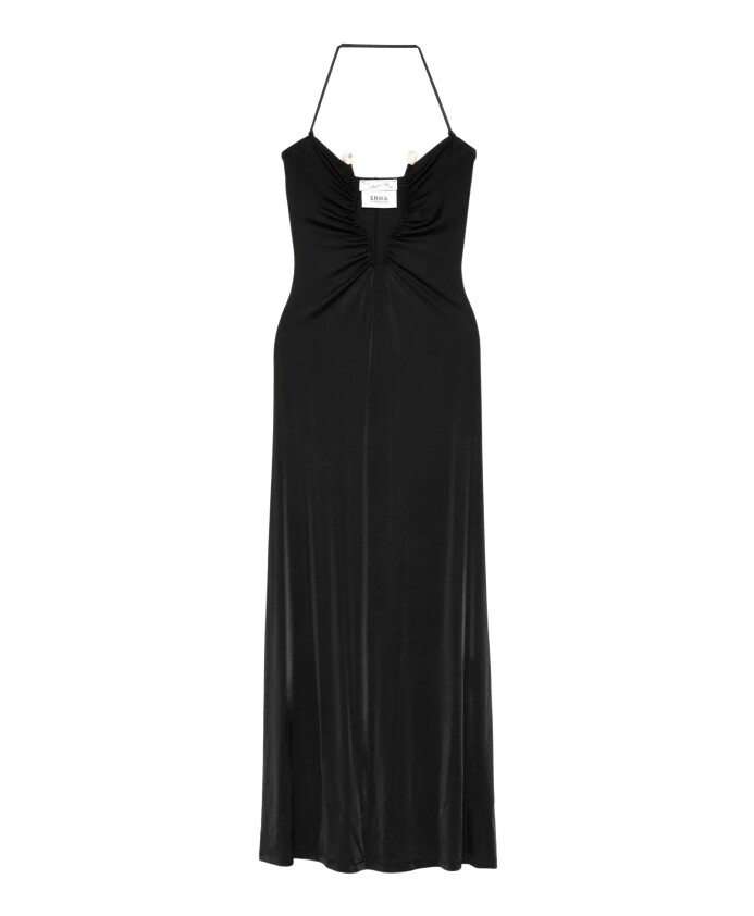 strapless-viscose-jersey-dress-with-stone-detail