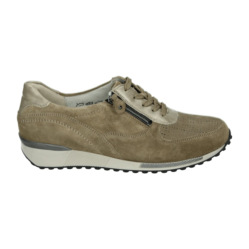 Waldläufer Sportieve Lage Damesschoenen Taupe Dames Schoenen Bruin