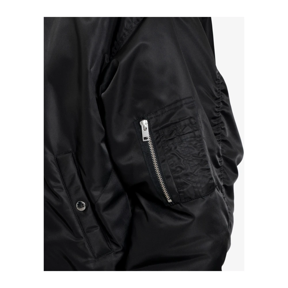 Hogan Twill Waterafstotend Gewatteerd Bomberjack Black Heren