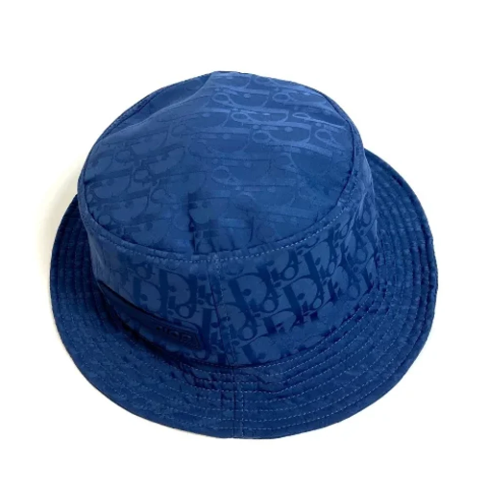 Dior Vintage Pre-owned Fabric hats Blue Dames