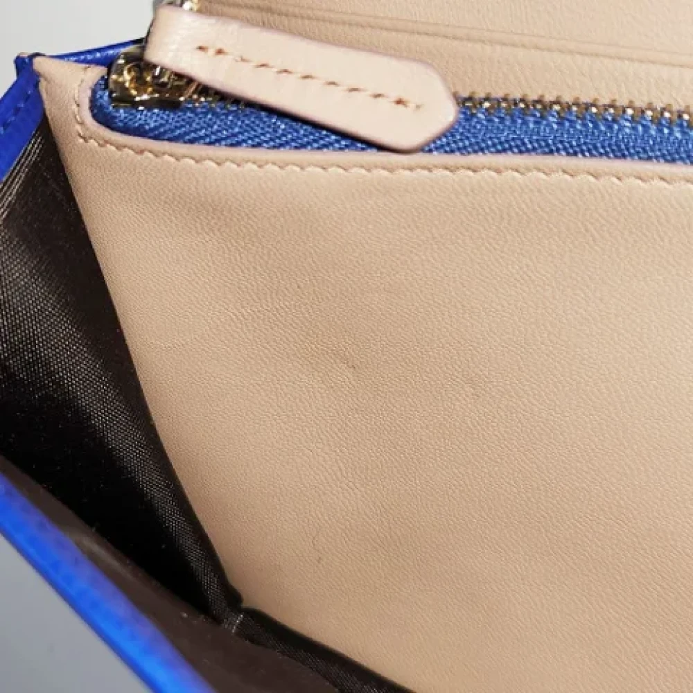 Bally Pre-owned Leather wallets Blue Dames