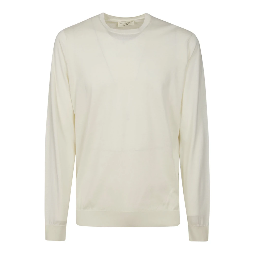 Filippo De Laurentiis Melk Ronde Hals Trui White Heren