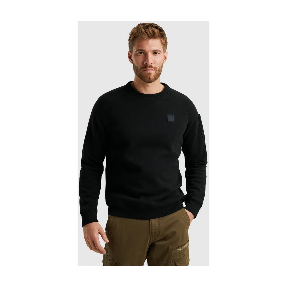 PME Legend Zachte Fleece Crewneck Sweatshirt Black Heren