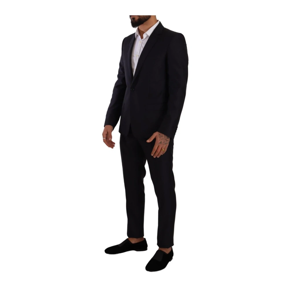 Dolce & Gabbana Single Breasted Suits Blue Heren