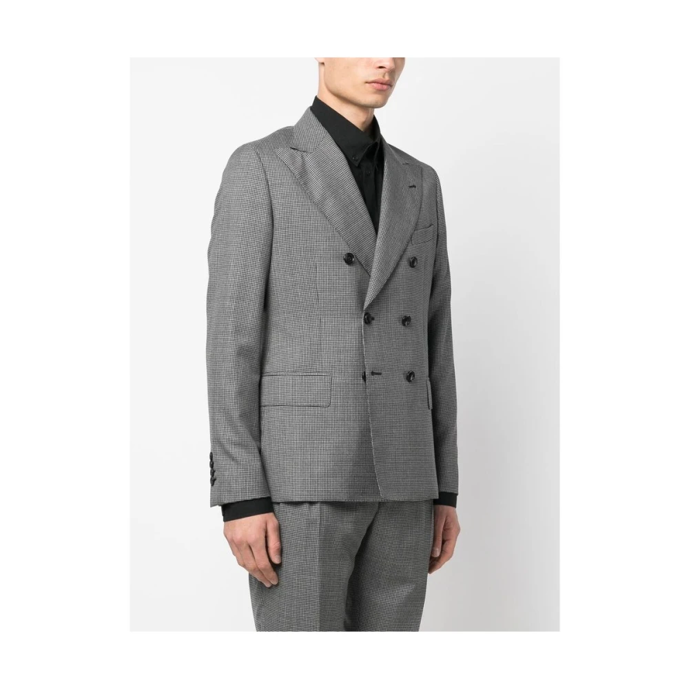 Reveres 1949 Geruite Dubbelrij Blazer Multicolor Heren