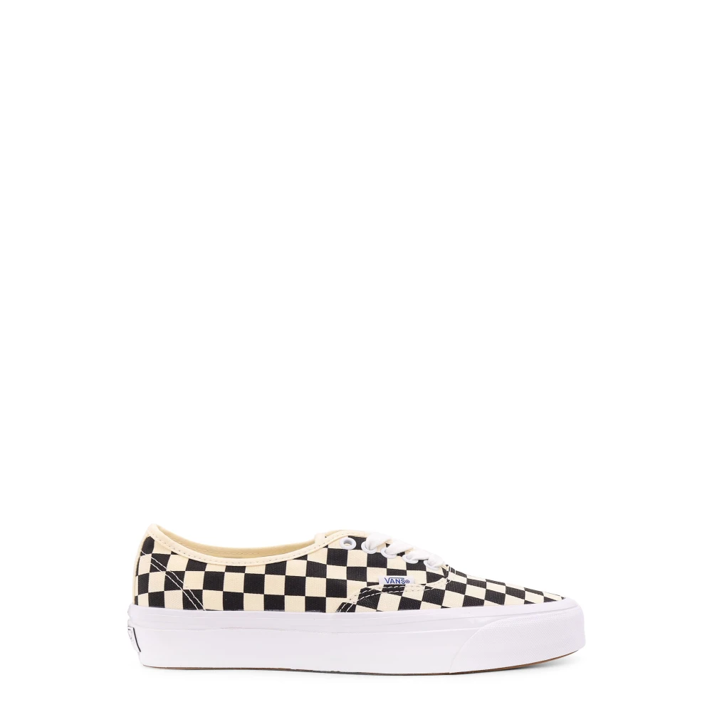 Vans Men's Beige Sneakers, 7 Uk, Checkered Print Trainers