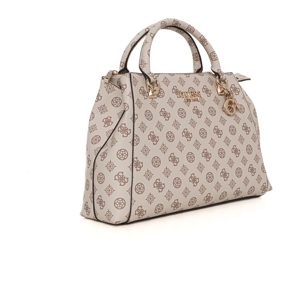 Guess Evelune Handtas met Afneembare Schouderband Beige Dames