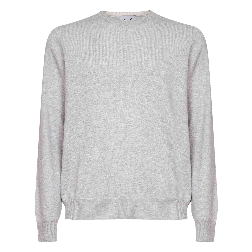D4.0 Gray Round-Neck Knitwear - Male - Round-Neck Knitwear - 2XL - Knitwear
