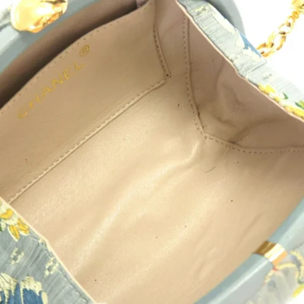 Chanel Vintage Pre-owned Canvas clutches Blue Dames