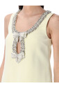 robe-jaune-mini-elegante-occasion