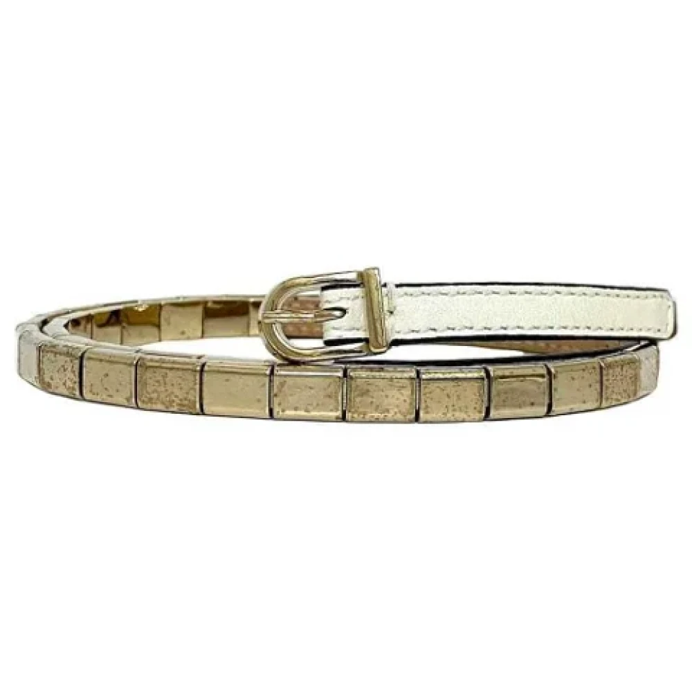 Valentino Vintage Pre-owned Fabric belts Beige Dames