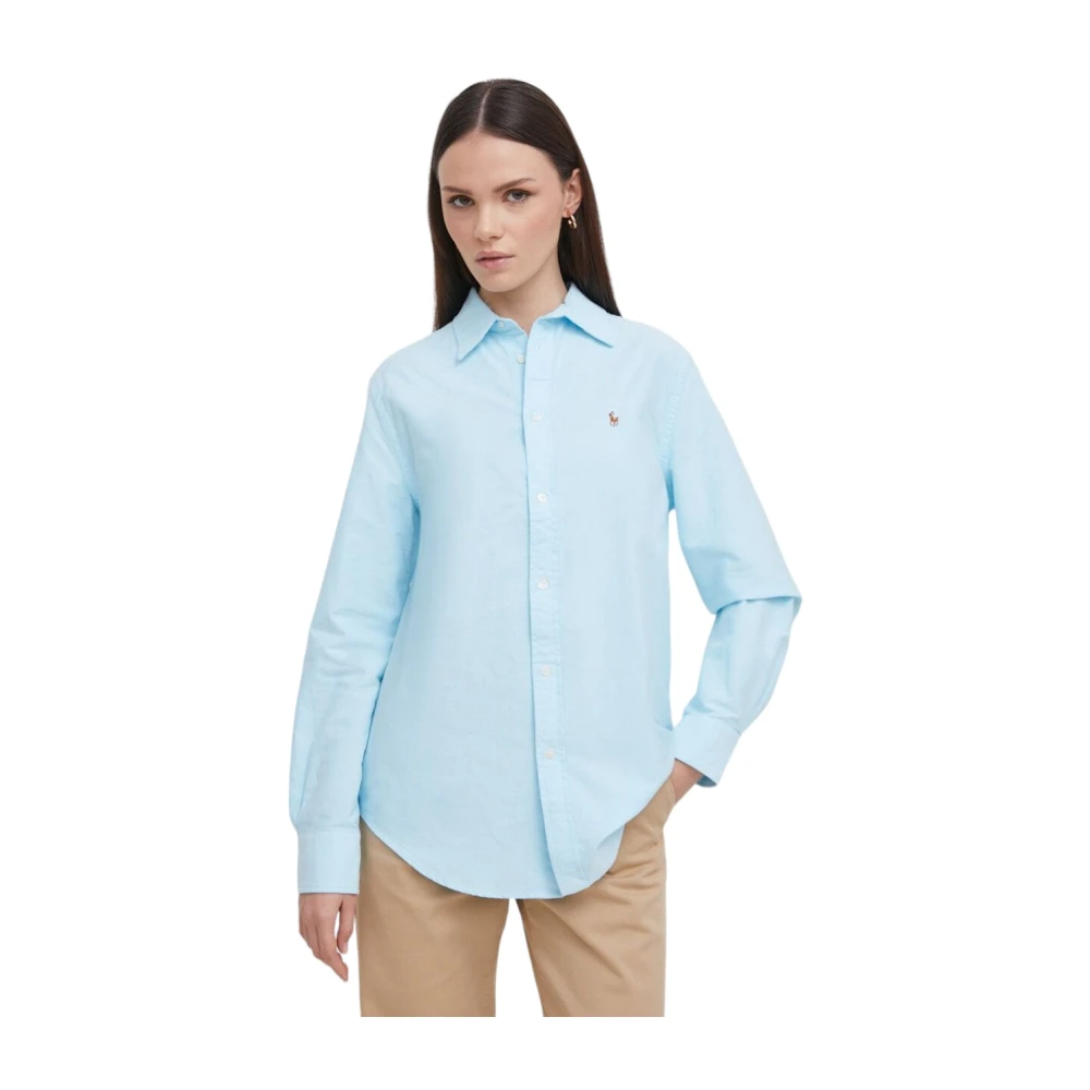 Polo Ralph Lauren Relaxed fit overhemdblouse met labelstitching