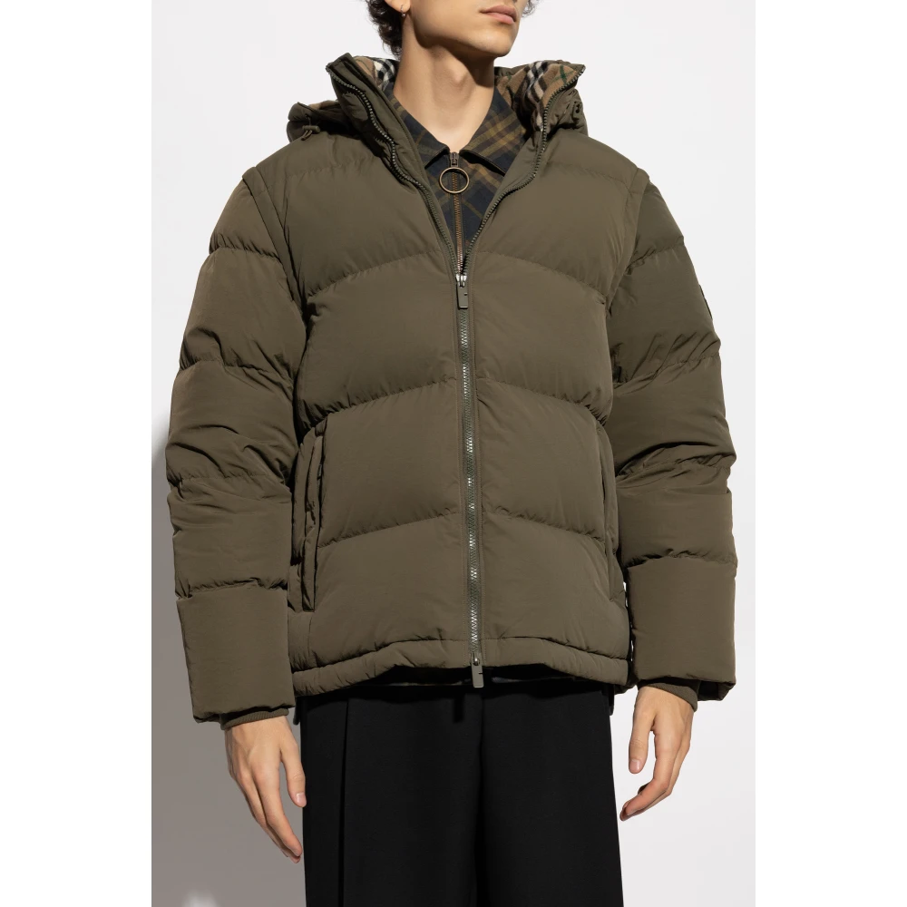 Burberry Dons gevoerde jas Green Heren