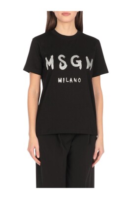 t-shirt-noir-milano-logo-femme
