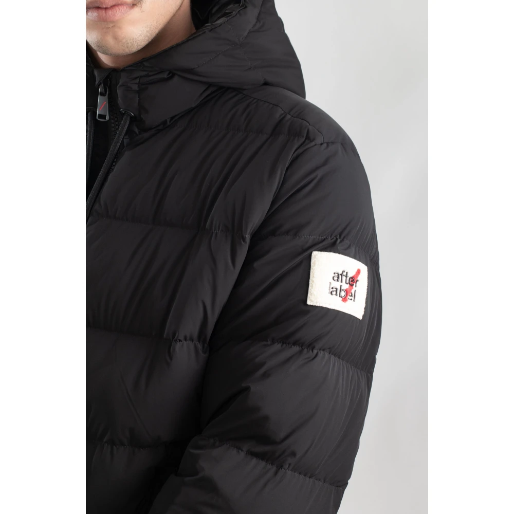 Afterlabel Matte Hooded Donsjack Black Heren