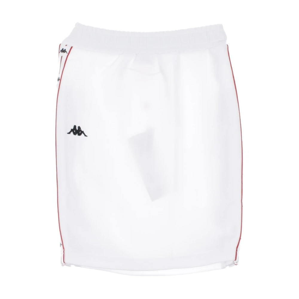 Kappa Women's White Short Skirts, M, Stylish Short Skirt In /Red/Black