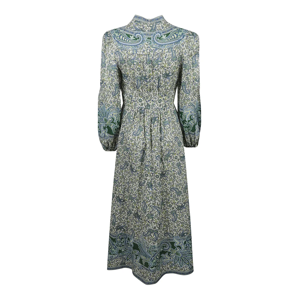 Zimmermann Plunge Midi Jurk Green Dames