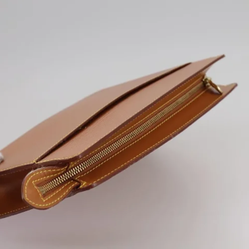 Louis Vuitton Vintage Pre-owned Leather clutches Brown Dames