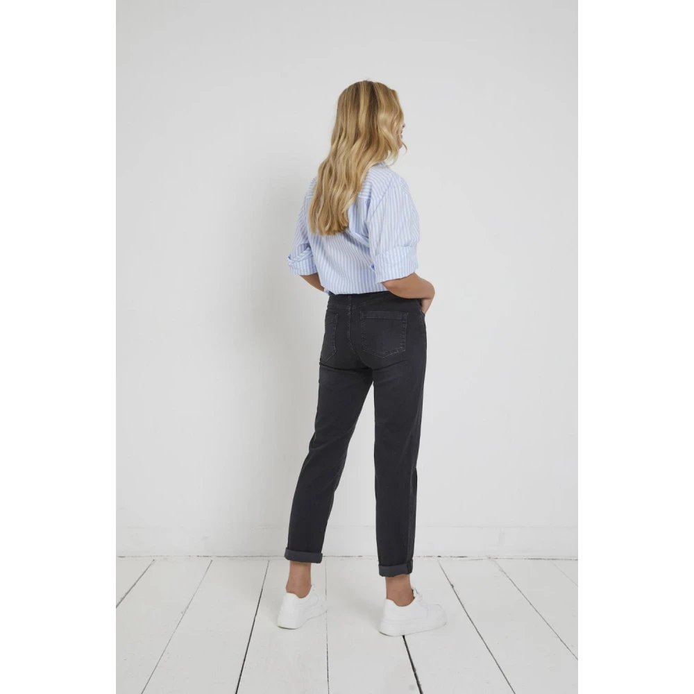 Parami Stijlvolle Bobby D23 jeans Black Dames