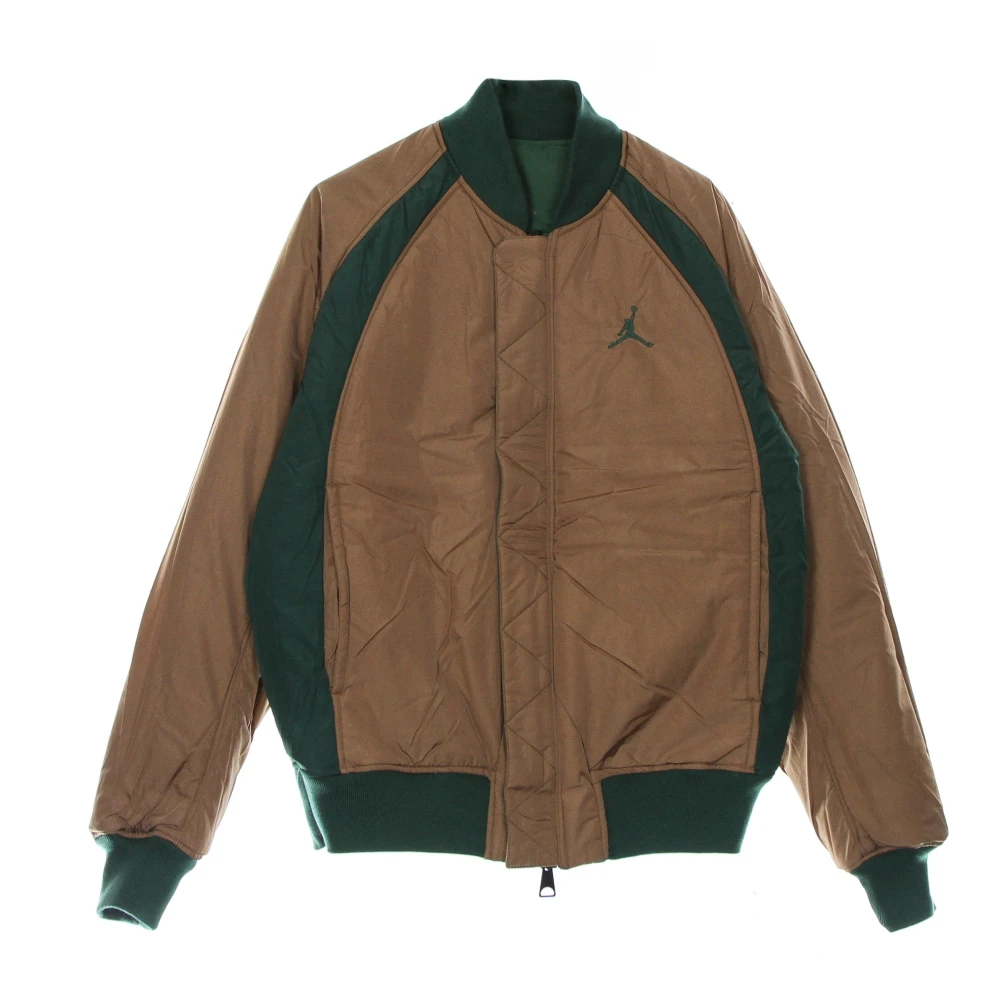 Jordan Omkeerbare Gewatteerde Ma-1 Jas Groen Bruin Green Heren