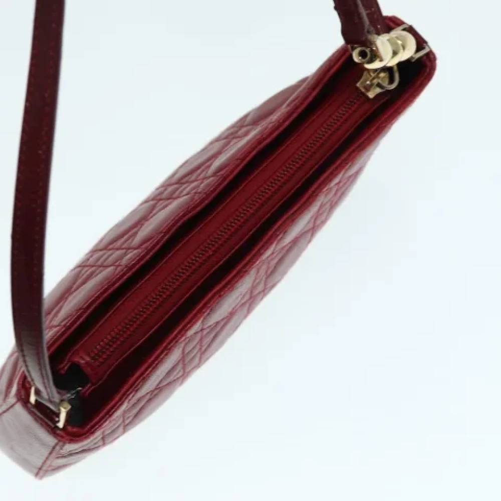 Dior Vintage Pre-owned Leather pouches Red Dames