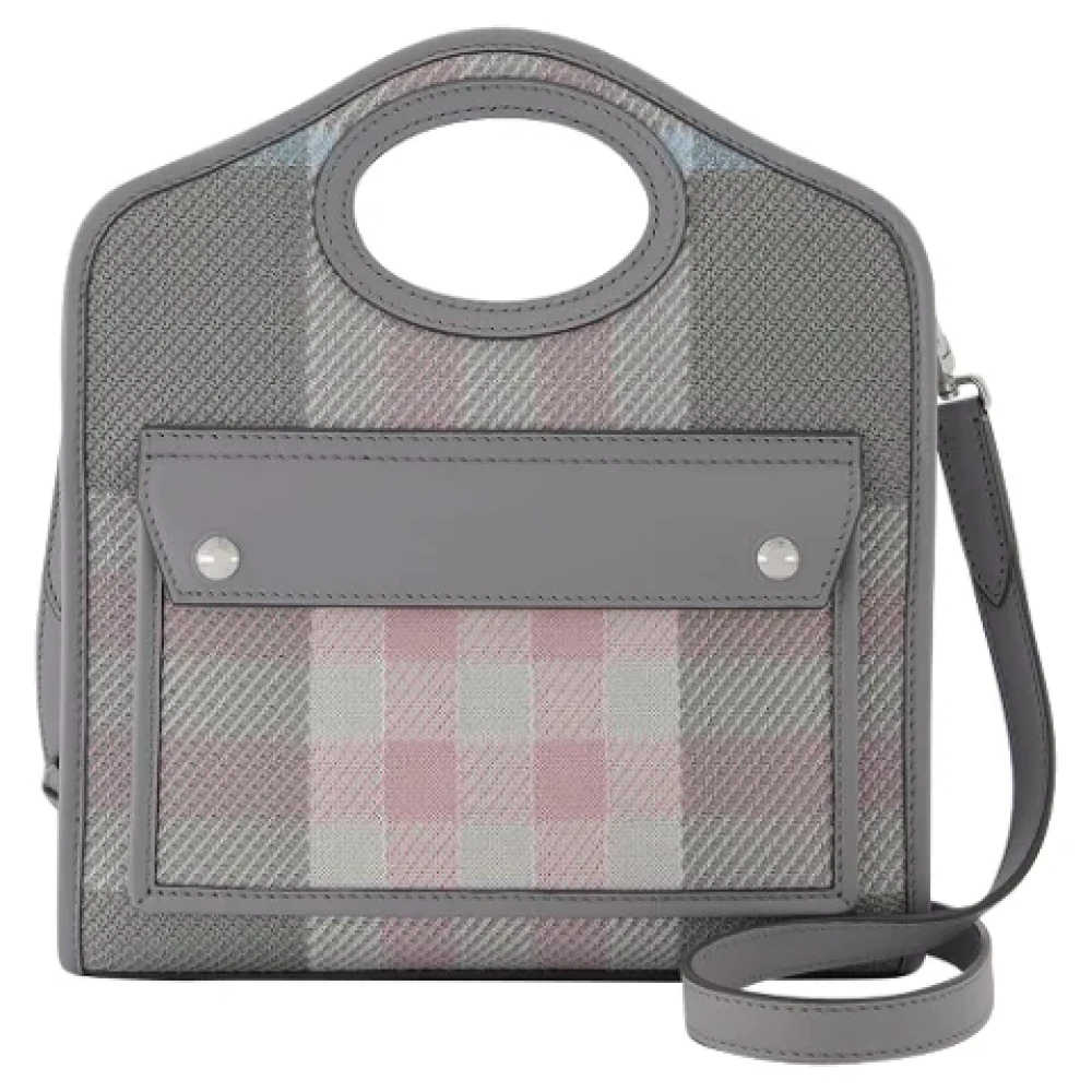 Burberry Fabric handbags Gray Dames