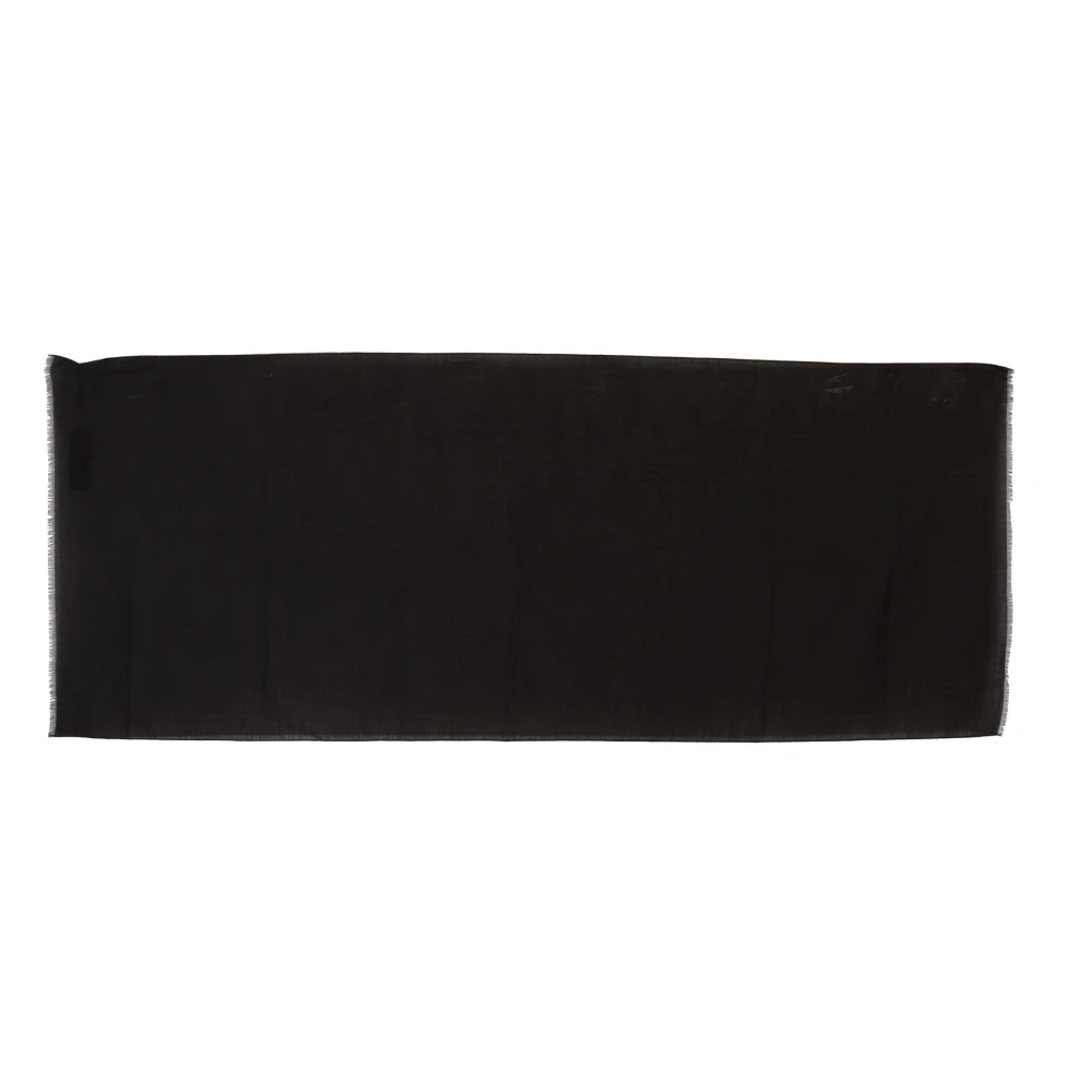 Dolce & Gabbana Men's Gray Virgin Wool Striped Pattern Wrap Scarf