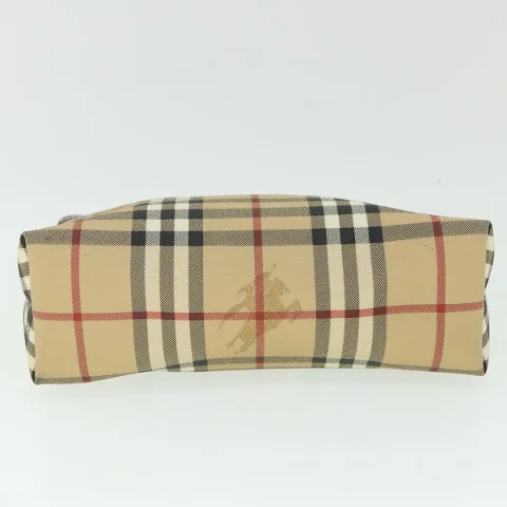 Burberry Vintage Pre-owned Leather pouches Beige Dames