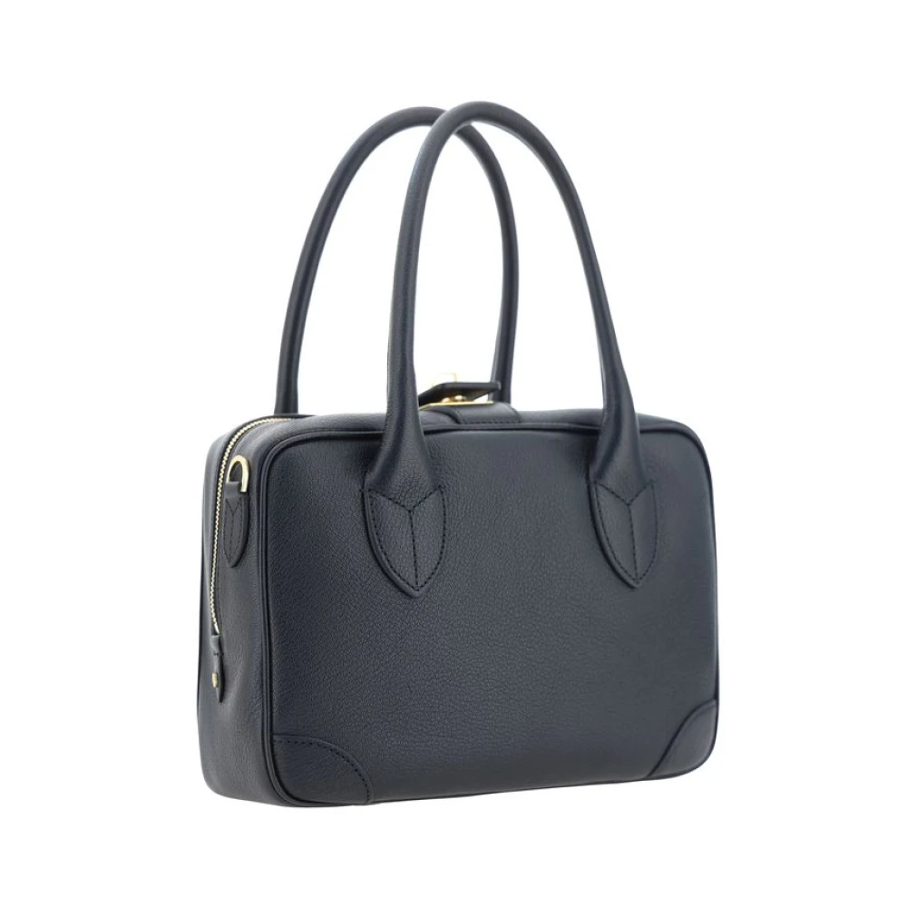 Golden Goose Vintage leren handtas met sleutelhanger Black Dames
