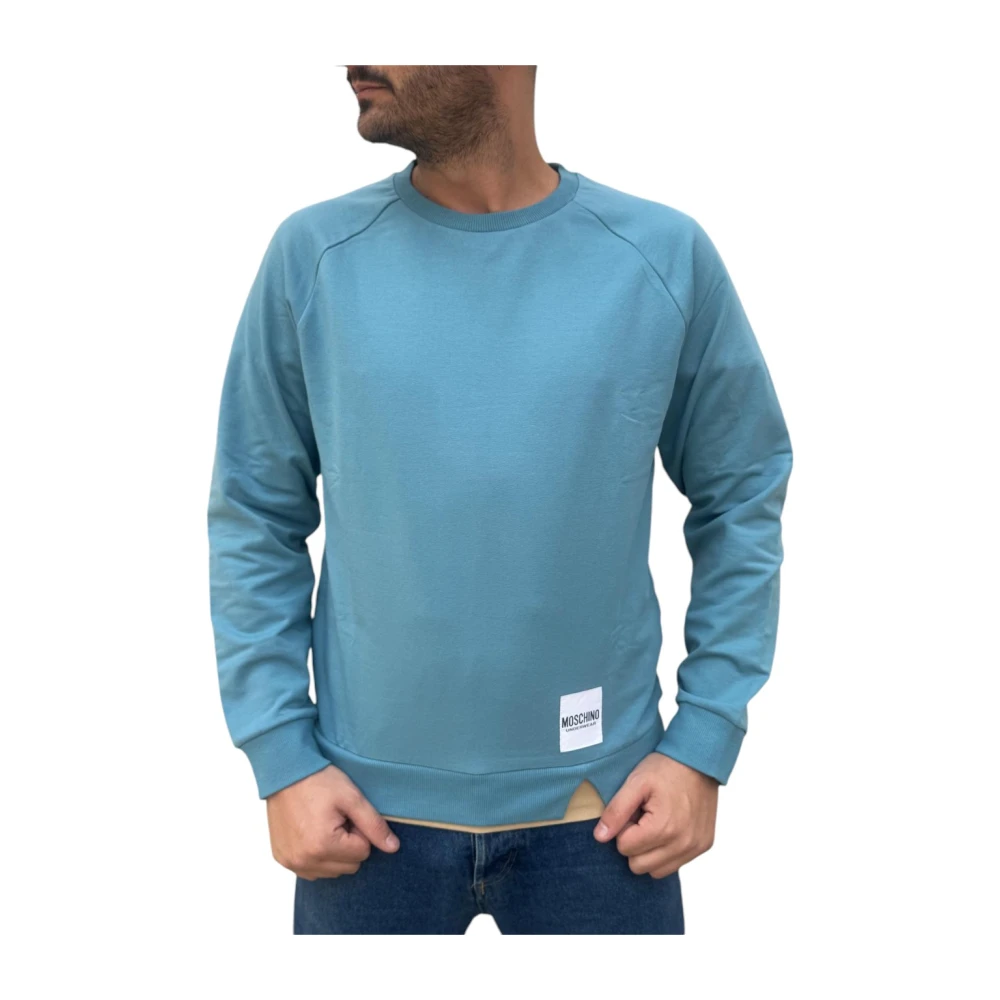 Moschino Stijlvolle Sweatshirt voor een Trendy Look Blue Heren