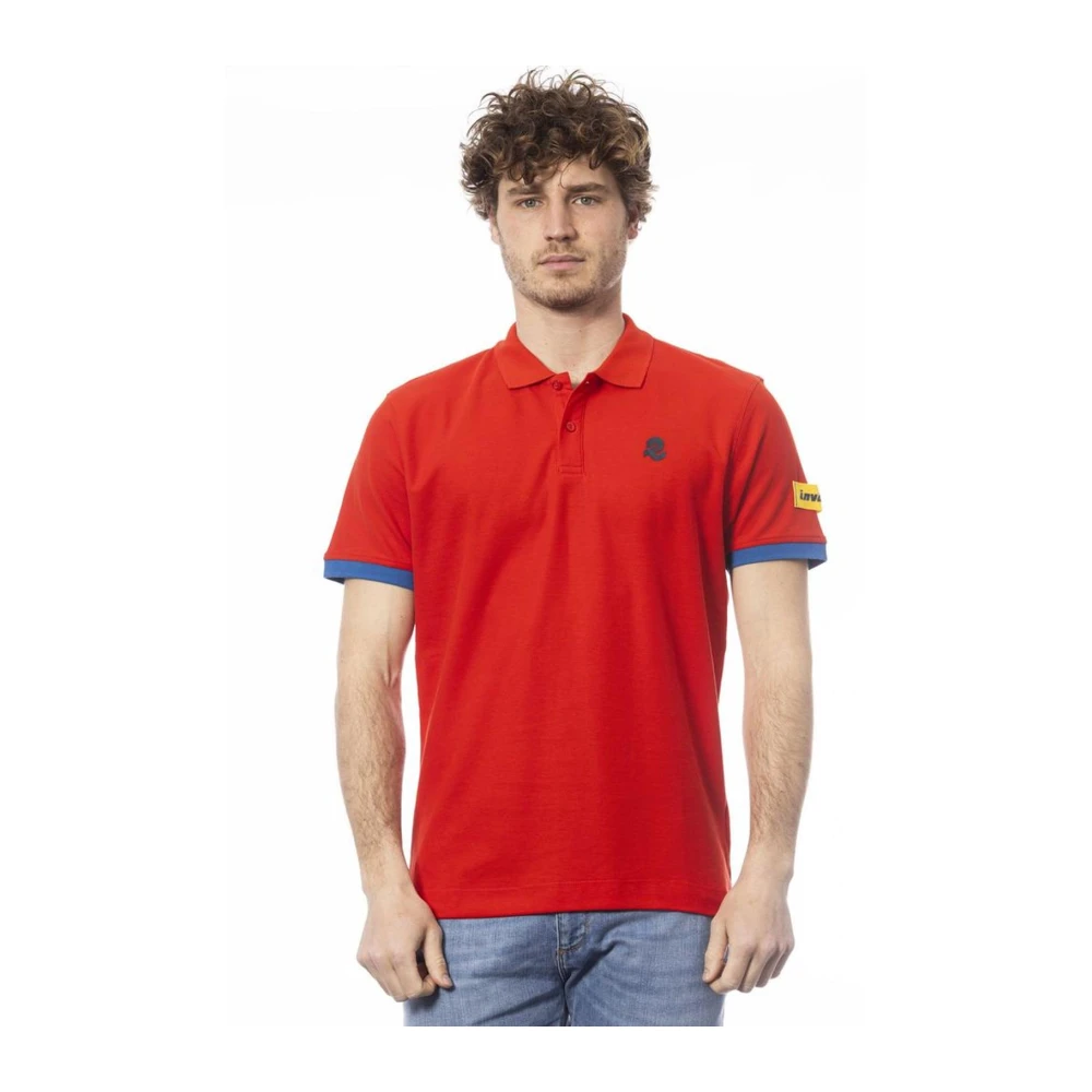Invicta Men's Red Polo Shirts, Xl, Logo Short Sleeve Polo Shirt