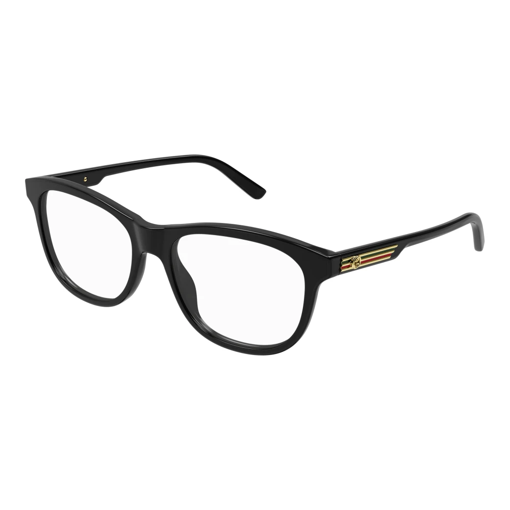 Gucci Men's Black Glasses, 55 Mm, Rectangular Eyewear Frame