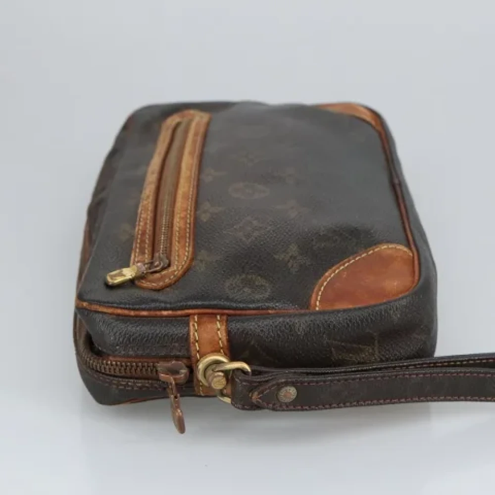 Louis Vuitton Vintage Pre-owned Canvas clutches Brown Dames