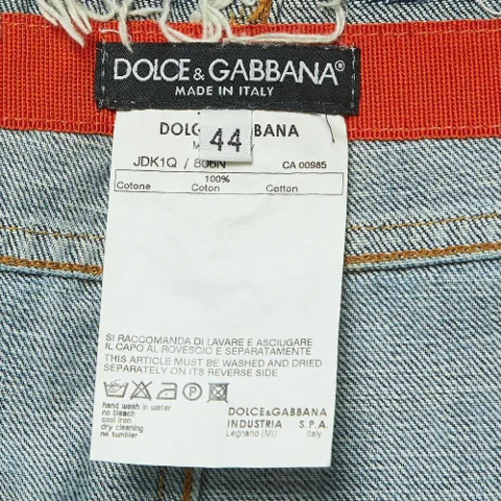 Dolce & Gabbana Pre-owned Denim bottoms Blue Dames