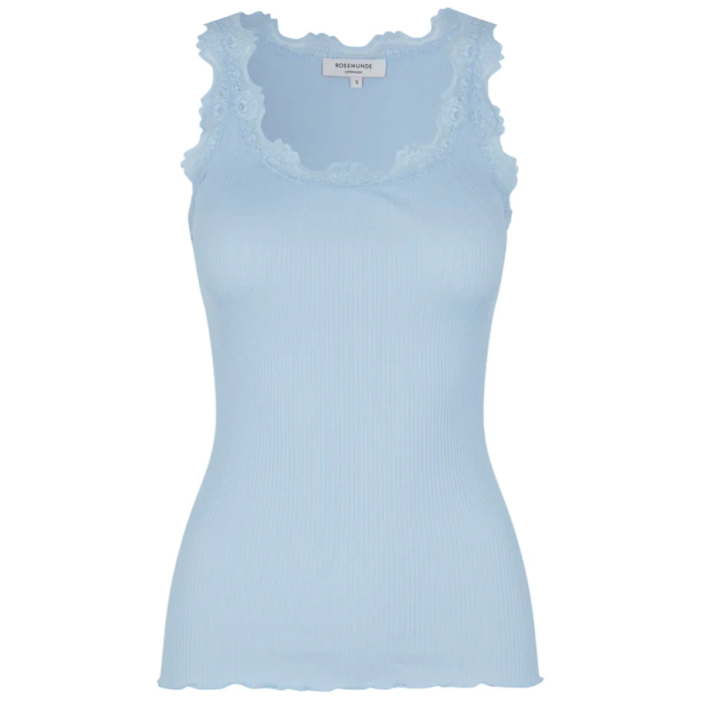 Rosemunde Zijden Mouwloze Top Lichtblauw Blue Dames